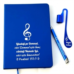 Set cadou albastru,  Laudati pe Domnul!